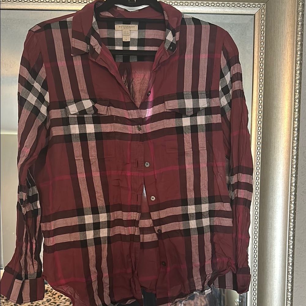 Burberry Brit Plaid Shirt